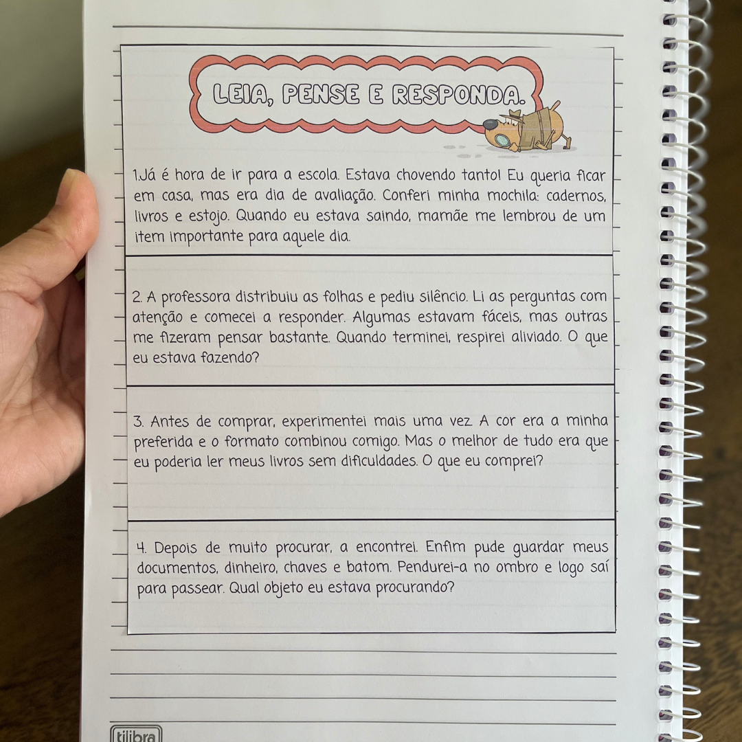 Leia, pense e responda